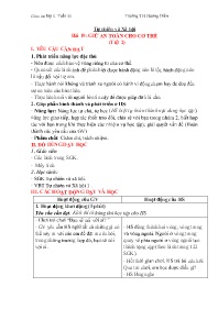 Giáo án Tự nhiên xã hội 1 - Tuần 31 - Trường