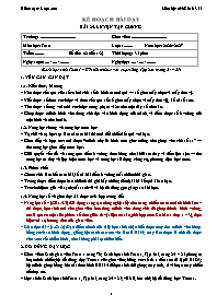 KHBD Toán lớp 1 năm học 2026-2027 - Bài 24. L