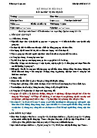 KHBD Toán lớp 1 năm học 2026-2027 - Bài 26. Đ