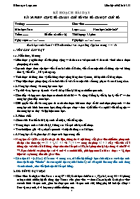 KHBD Toán lớp 1 năm học 2026-2027 - Bài 29. P