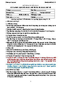 KHBD Toán lớp 1 năm học 2026-2027 - Bài 30. P
