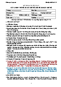 KHBD Toán lớp 1 năm học 2026-2027 - Bài 31. P