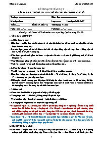 KHBD Toán lớp 1 năm học 2026-2027 - Bài 32. P