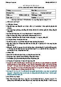 KHBD Toán lớp 1 năm học 2026-2027 - Bài 34. X