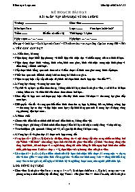KHBD Toán lớp 1 năm học 2026-2027 - Bài 40. Ô