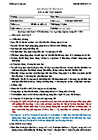 KHBD Toán lớp 1 năm học 2026-2027 - Bài 41. Ô