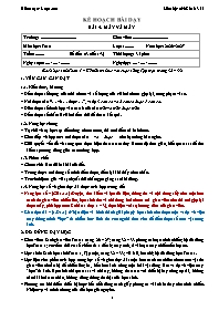 KHBD Toán lớp 1 năm học 2026-2027 - Bài 5. Mấ