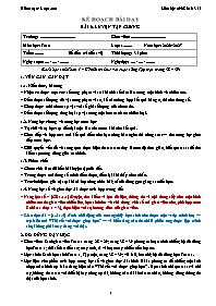 KHBD Toán lớp 1 năm học 2026-2027 - Bài 6. Lu