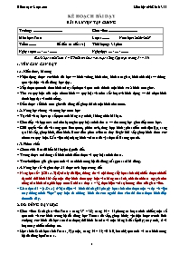 KHBD Toán lớp 1 năm học 2026-2027 - Bài 9. Lu